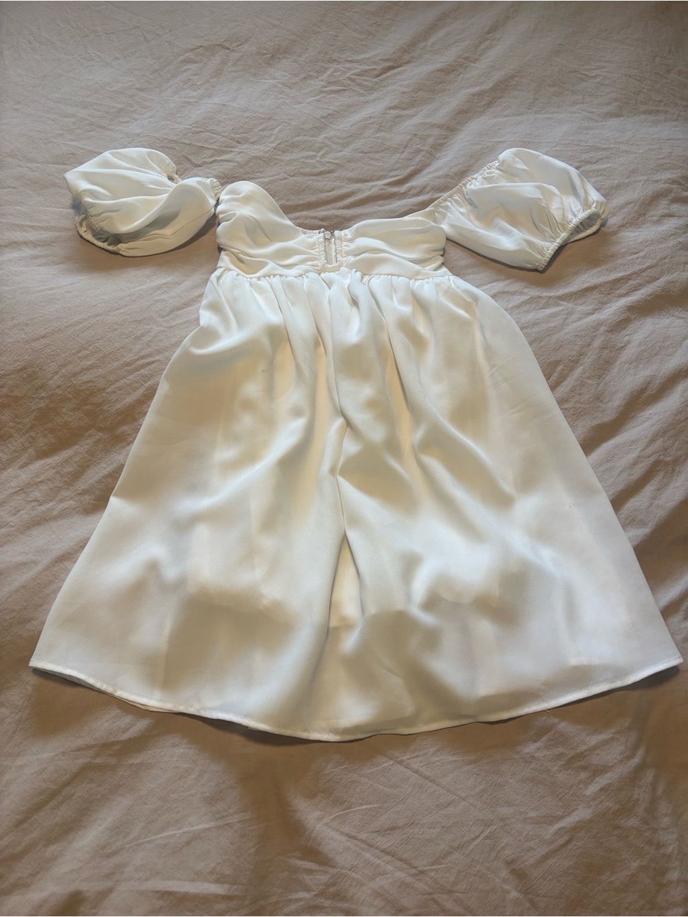 Lulu's White Mini Dress - Picture 5 of 6